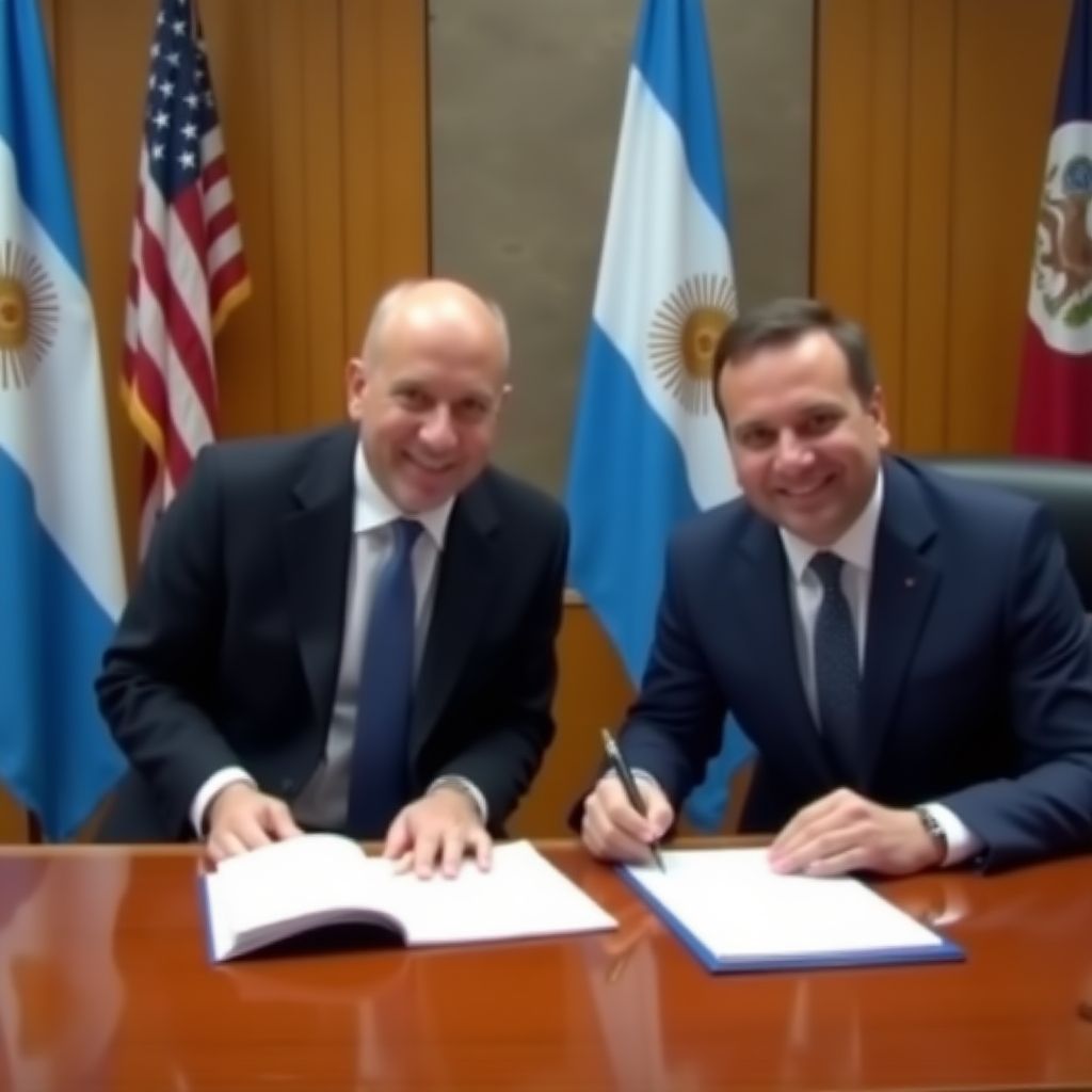 Ceremonia de firma de acuerdo de inversión